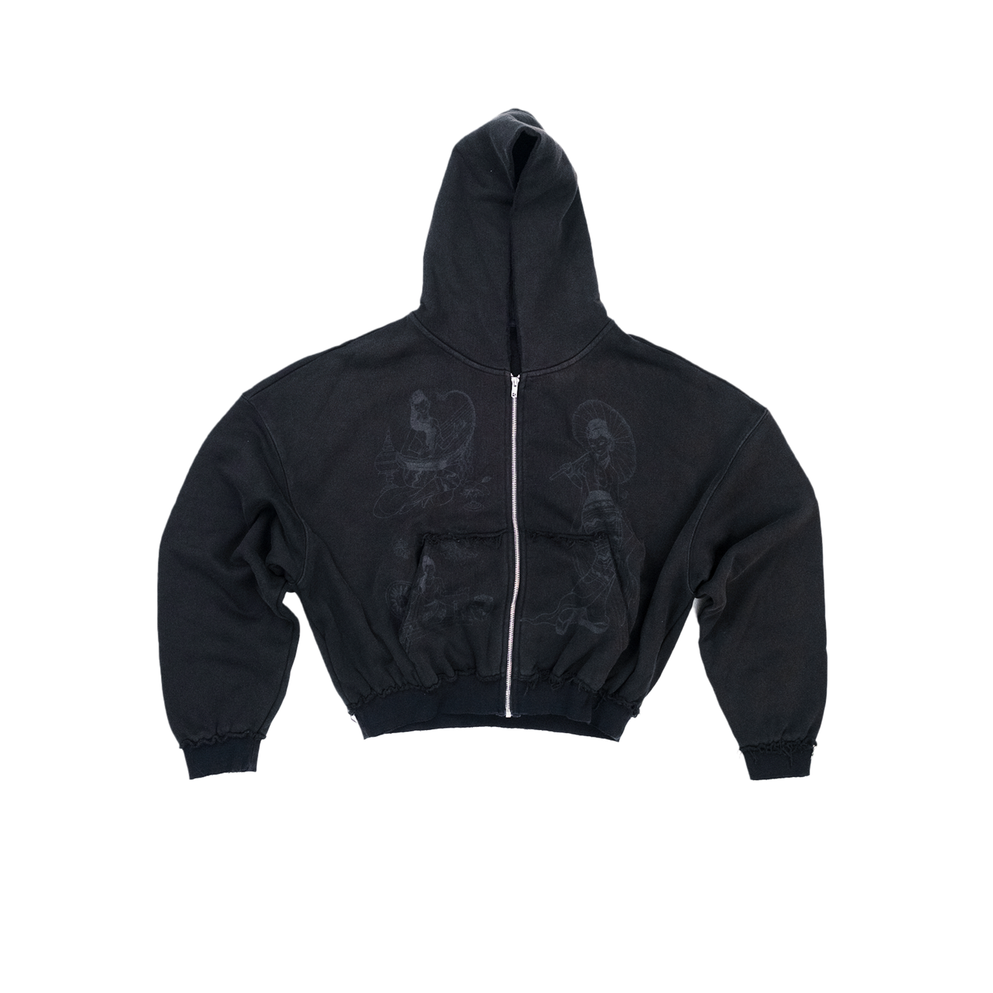 Yoe Yar Acid Wash Hoodie