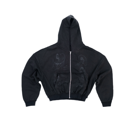 Yoe Yar Acid Wash Hoodie