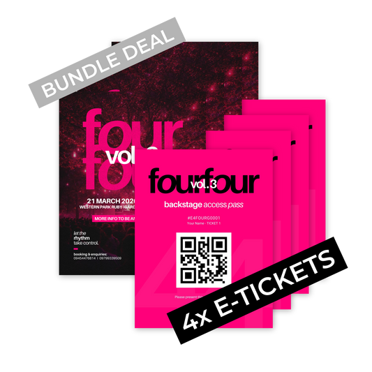 fourfour Vol 3 Backstage Bundle Deal (4 tickets)